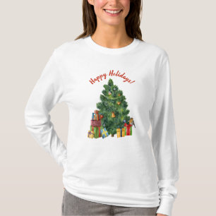 Frohe Feiertage - Weihnachtsbaum T-Shirt