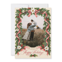 Frohe Feiertage Weihnachtsfloralkranz
