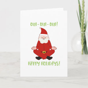Frohe Feiertage Weihnachtsmann Yoga für Weihnachte Karte