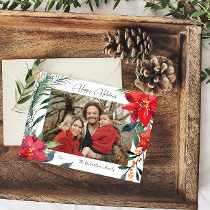 Frohe Feiertage Weihnachtsstern Foto