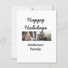 Frohe Ferien Vater Sohn der Familie Weihnachten Fo Postkarte