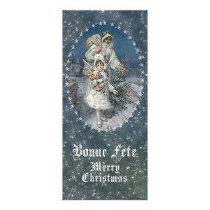 Frohe Feste - Frohe Weihnachten - Rackcard / Postk Werbekarte