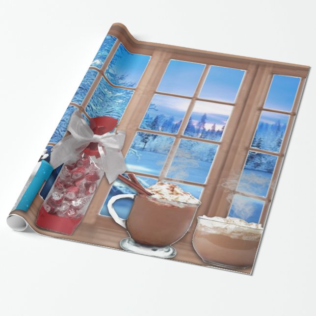 Frohe Festtage2 Geschenkpapier (Ungerollt)