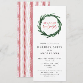 Frohe Festtage Aquarellturm Einladung