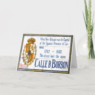 Frohe Festtage aus der Bourbon Street Feiertagskarte