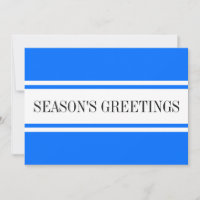 Frohe Festtage Bright Blue White Racing Streifen