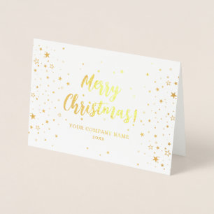 Frohe Festtage Company Foil Card Folienkarte