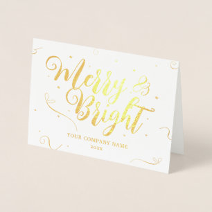 Frohe Festtage Company Foil Card Folienkarte