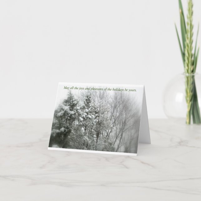 Frohe Festtage-Faltkarte Feiertagskarte (Vorderseite)