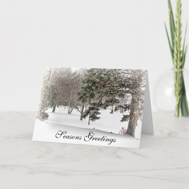 Frohe Festtage Feiertagskarte (Vorderseite)