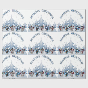 FROHE FESTTAGE GESCHENKPAPIER