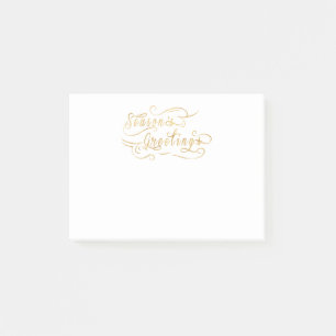 Frohe Festtage (GOLD) Post-it Klebezettel