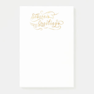Frohe Festtage (GOLD) Post-it Klebezettel