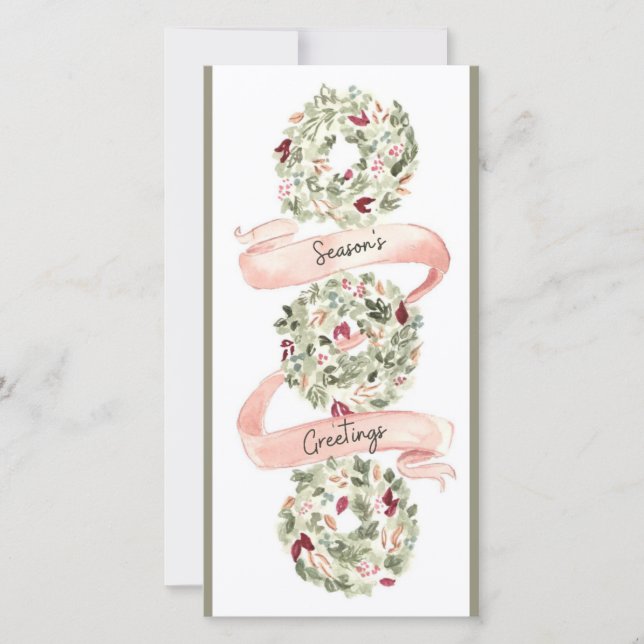 "Frohe Festtage" - herzliche Begrüßung Feiertagskarte (Vorderseite)