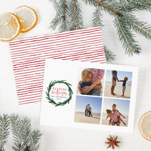 Frohe Festtage - Multifoto Weihnachtsfeiertag Save The Date