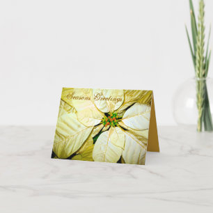 Frohe Festtage Pointsettia_ Karte