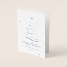 Frohe Festtage Silver Company Foil Card Folienkarte