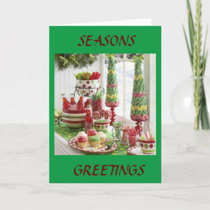 Frohe Festtage VON UNSEREM HAUS ZU IHREM HAUS Feiertagskarte