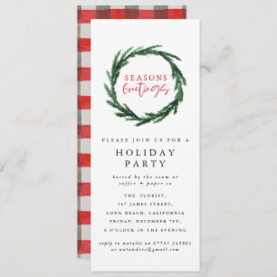 Frohe Festtage Weihnachts-Party Einladung