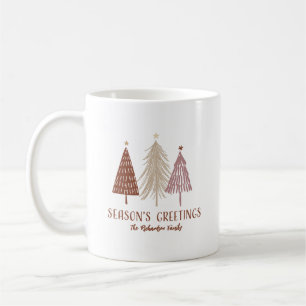 Frohe Festtage Weihnachtsbaum Feiertage Kaffeetasse