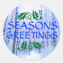 FROHE FESTTAGE WINTER WOODLAND STICKER