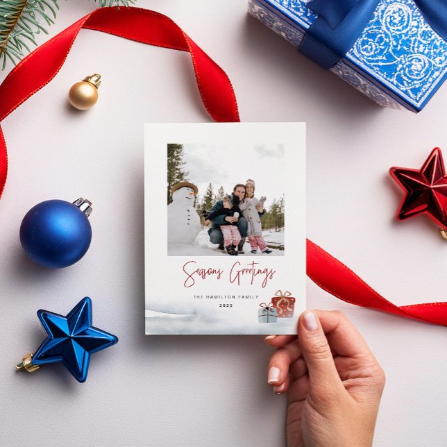 Frohe Festtage Wintergeschenkkarte Feiertagskarte (Von Creator hochgeladen)