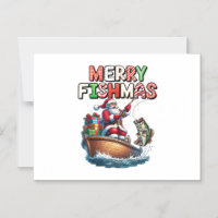 Frohe Fisch-Weihnacht Weihnachtsmann Angler Lustig