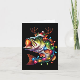 Frohe Fisch-Weihnachten Santa Anglerlustige Lustig Karte