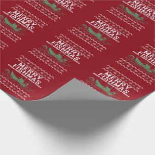 Frohe Fischerei Fischen Frohe Weihnachts-Sweater Geschenkpapier