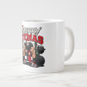 Frohe Fitmas Stärker Als Meine Ausreden Weihnachte Jumbo-Tasse
