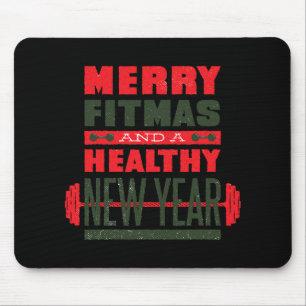 Frohe Fitmas und ein glückliches neues Hinterteil Mousepad