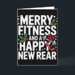 Frohe Fitness Frohes Neues Hinterteil Workout Fitm Karte<br><div class="desc">Frohe Fitness Frohes Neues Hinterteil Workout Fitmas Weihnachten</div>
