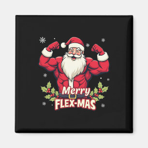 Frohe Flex-mas Muskeln für Weihnachten Weihnachten Magnet