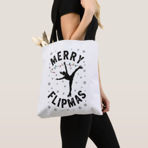 Frohe Flipmas Eisläufer Eiskunstlauf Weihnachten