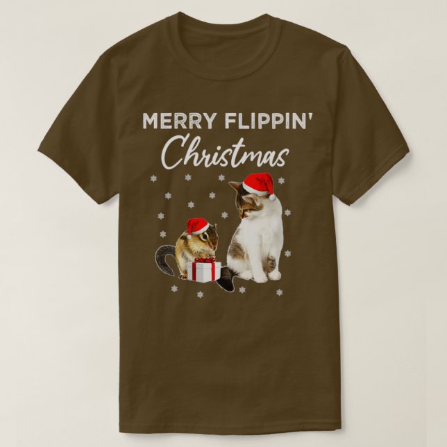 Frohe Flippin Weihnachten lustige Weihnachtsgesche T-Shirt (Design vorne)
