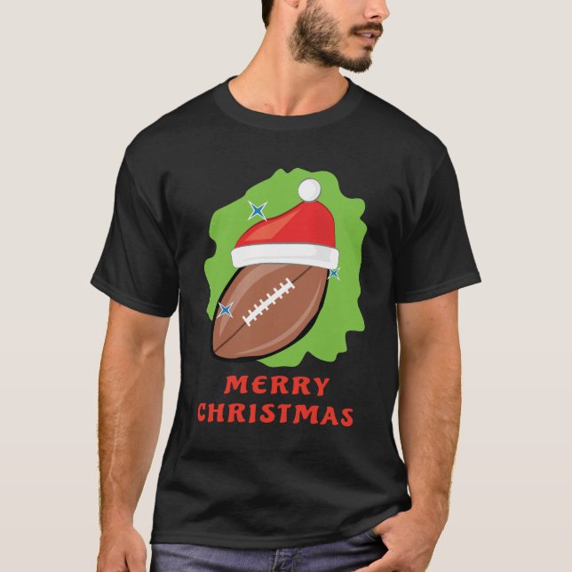 Frohe Fußball Weihnachten - Funny T-Shirt (Vorderseite)
