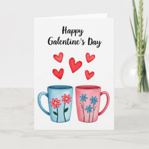Frohe Galentine Day Freunde Karte