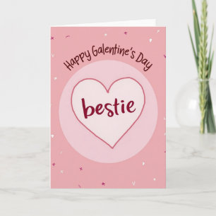 Frohe Galentines Day Beste Freundin Karte