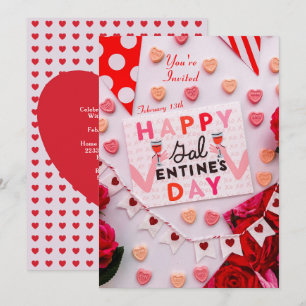 Frohe Galentine's Day Food & Spirits Party-Einladu