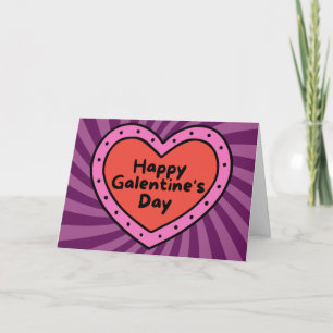 Frohe Galentine's Day platonische Valentinskarte Karte