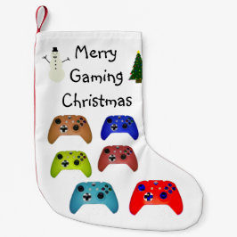Frohe Gaming Weihnachten kühl farbenfroh Kleiner Weihnachtsstrumpf