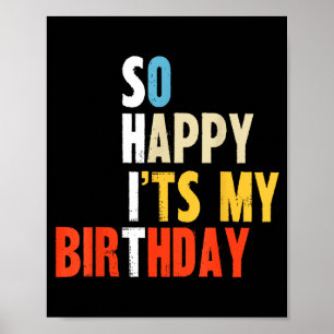 Frohe Geburtstag lustige Mama Papa Erwachsene Bday Poster