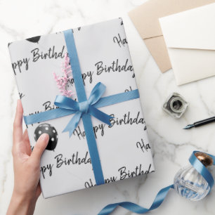 Frohe Geburtstag Polka Punkt Ballons Geschenkpapier