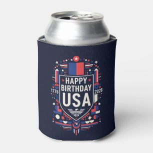 Frohe Geburtstag USA 250 Dosenkühler