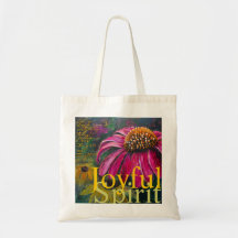 Frohe Geist Coneflower Buchtasche