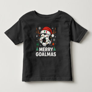 Frohe Goalmas Italien - Lustiger Fußball-Weihnacht Kleinkind T-shirt