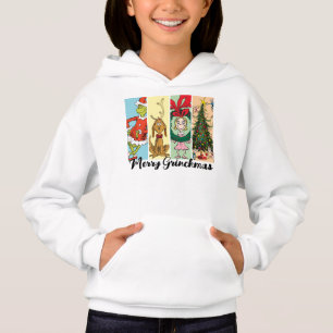 Frohe Grinch-Weihnachten Collage Hoodie
