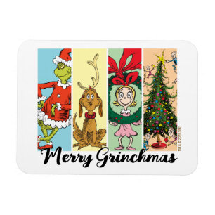 Frohe Grinch-Weihnachten Collage Magnet