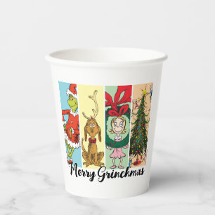 Frohe Grinch-Weihnachten Collage Pappbecher