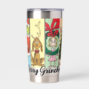 Frohe Grinch-Weihnachten Collage Thermobecher